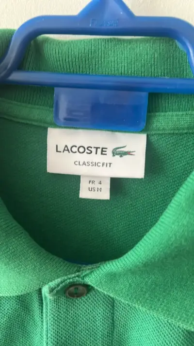 Polera Polo Verde Lacoste Classic Fit - miniatura 3