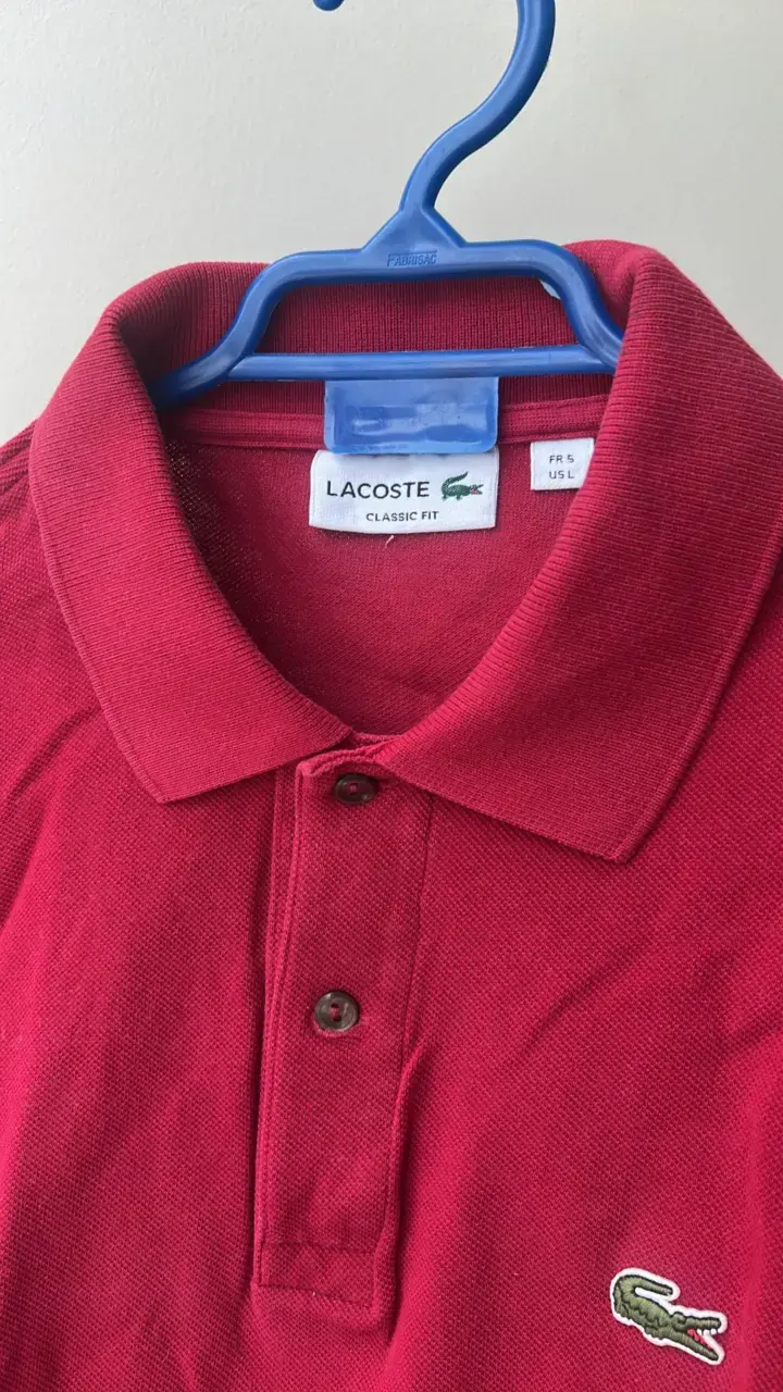 Polera Polo Roja Lacoste Classic Fit - 2