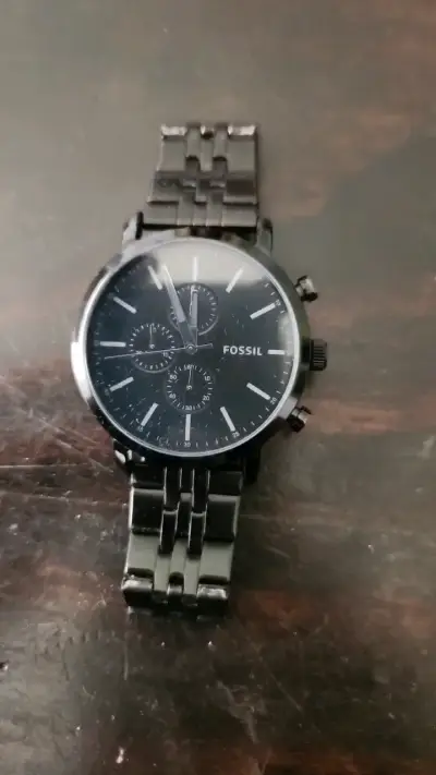 Reloj Fossil cronógrafo negro para hombre - miniatura 1