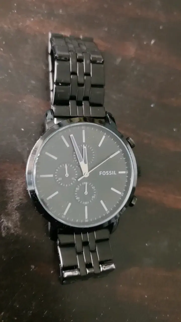 Reloj Fossil cronógrafo negro para hombre - 3
