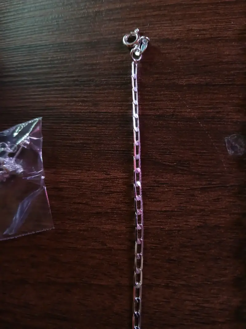 Pulsera de plata estilo cadena elegante - 2