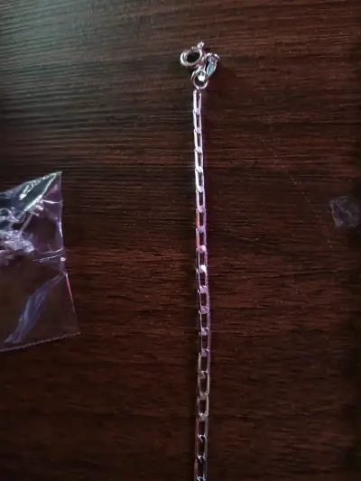 Pulsera de plata estilo cadena elegante - miniatura 2