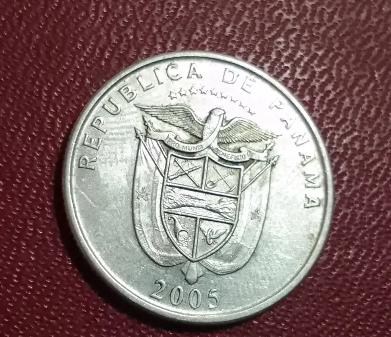 Moneda de 25 centésimos de Panamá 2005 - 2