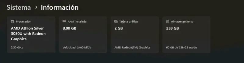 Laptop Acer Aspire 3 con AMD Athlon Silver - 2