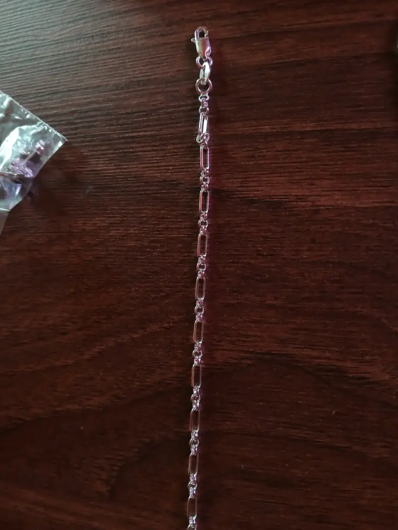 Pulsera de plata con hilo rojo ajustable - 3