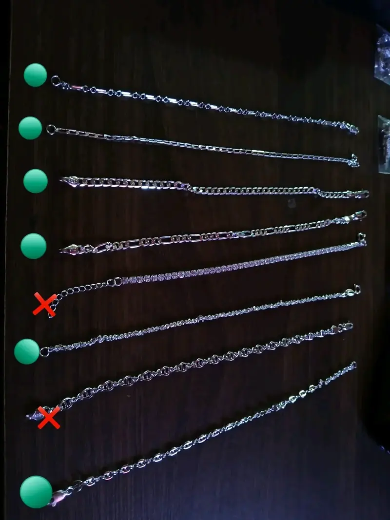 Set de cadenas de plata para hombre y mujer