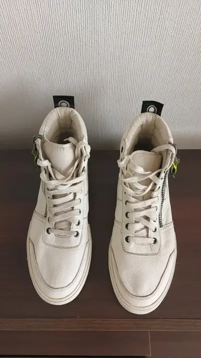 Zapatillas altas blancas Diesel con cierre lateral - miniatura 4