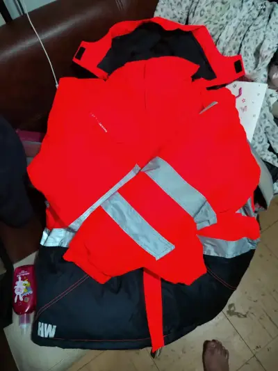 Chaqueta de seguridad reflectante roja - miniatura 1