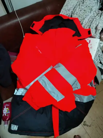 Chaqueta de seguridad reflectante roja - miniatura 3