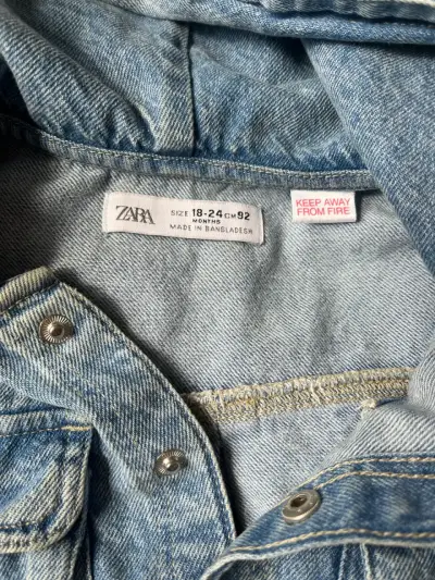 Chaqueta de mezclilla con capucha para niño Zara - miniatura 2