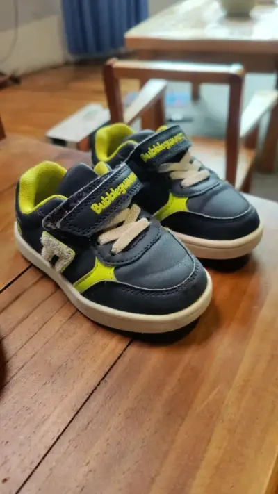 Zapatillas deportivas para niños Bubblegummers azul y verde - miniatura 1