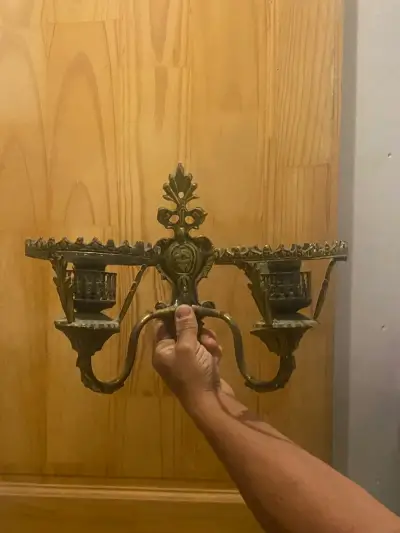 Lámpara de techo vintage con cristales decorativos - miniatura 5