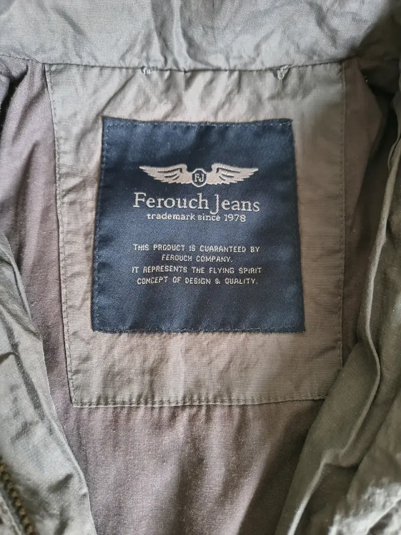 Chaqueta gris Ferouch Jeans con cierre - 2