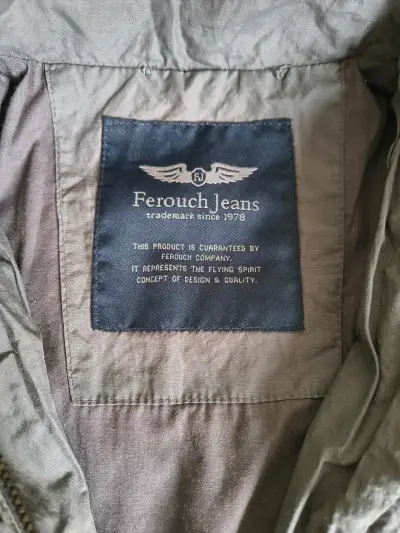 Chaqueta gris Ferouch Jeans con cierre - miniatura 2