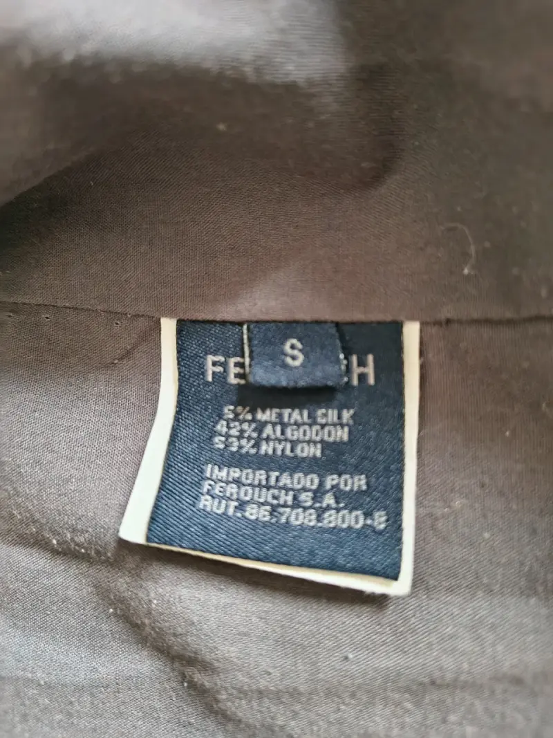 Chaqueta gris Ferouch Jeans con cierre - 5
