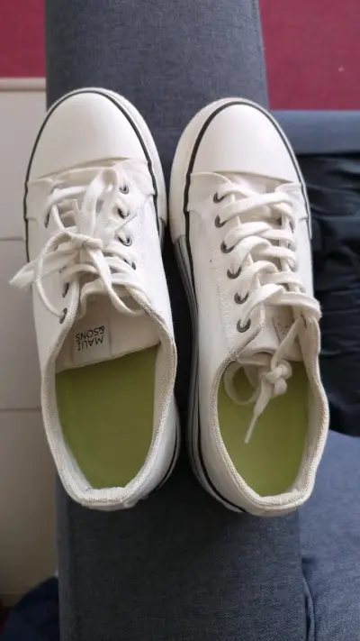 Zapatillas blancas de lona Maui & Sons - miniatura 3