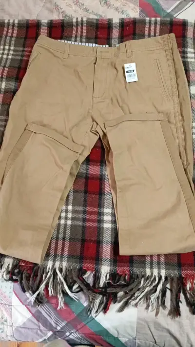 Pantalones cargo color caqui Americano - miniatura 1