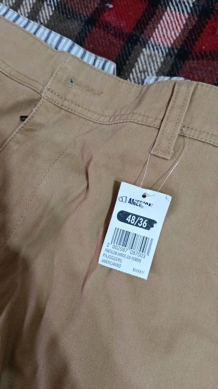 Pantalones cargo color caqui Americano - 2