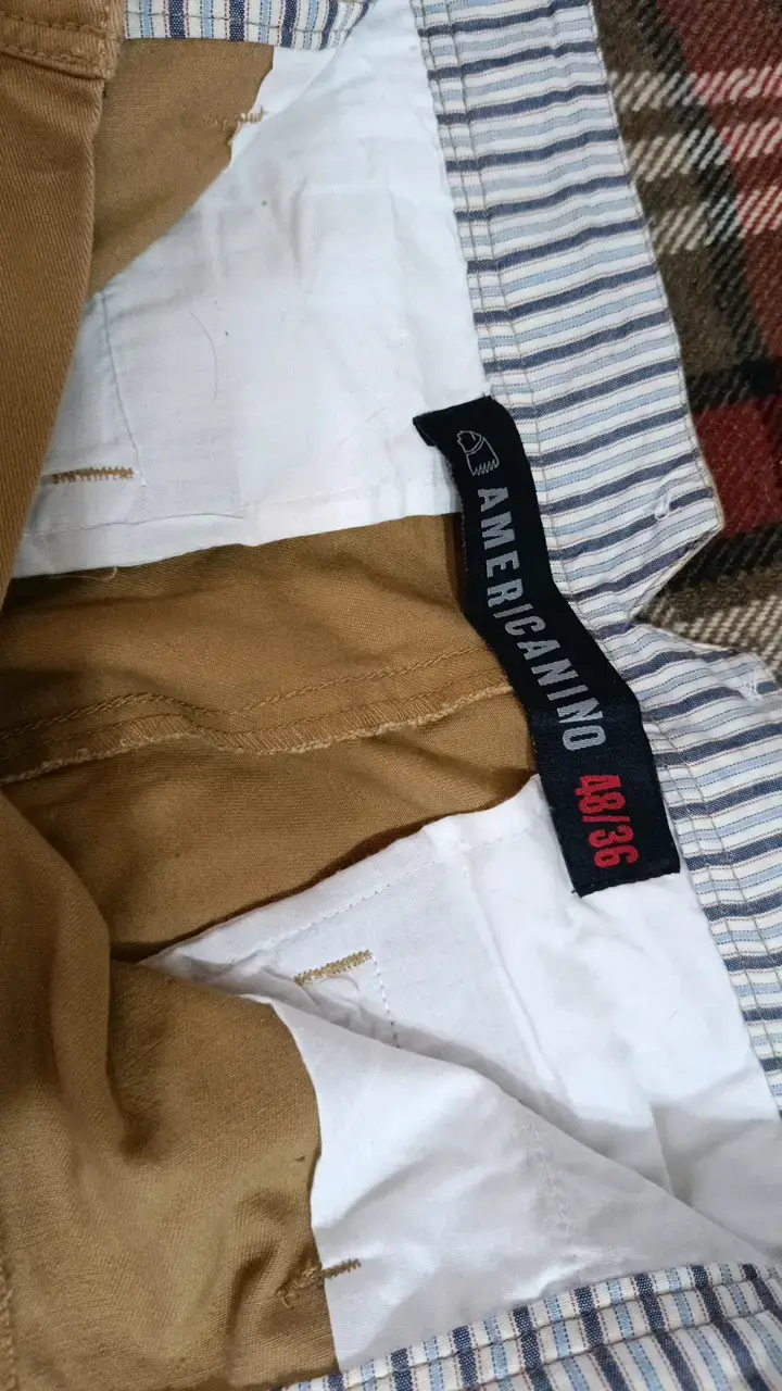 Pantalones cargo color caqui Americano - 3