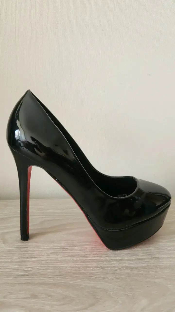 Zapatos Negros Charol Plataforma Talla 36 - 4