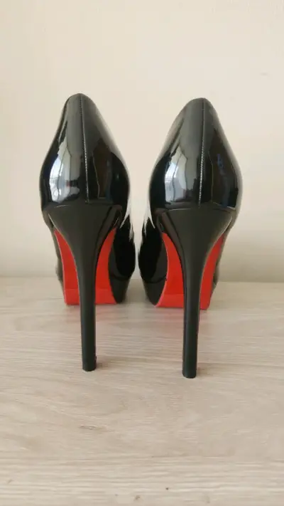 Zapatos Negros Charol Plataforma Talla 36 - miniatura 5
