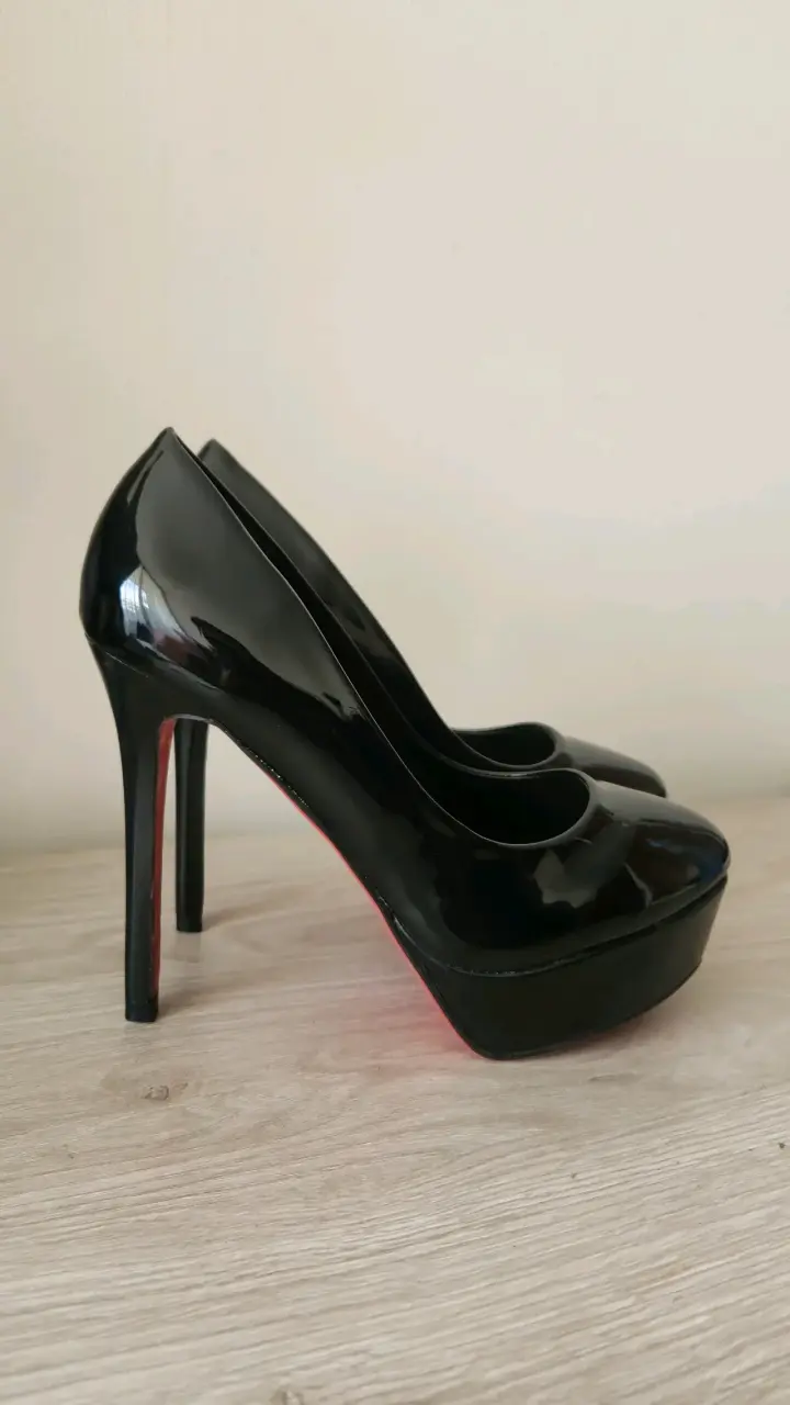 Zapatos Negros Charol Plataforma Talla 36 - 6