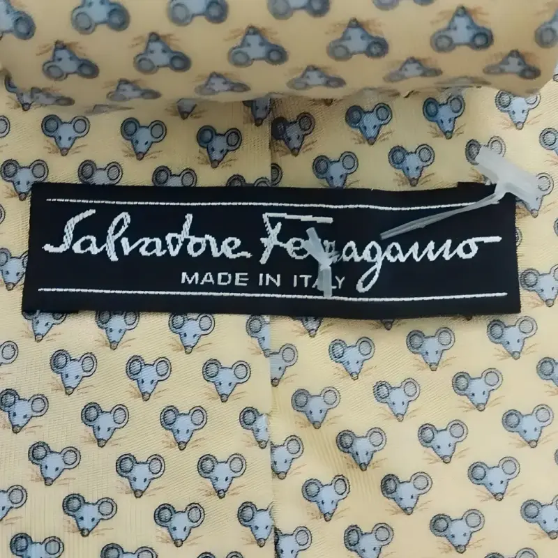 Corbata Salvatore Ferragamo Gancini 100% seda - 2