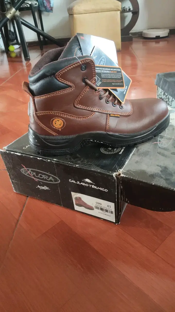 Botas de seguridad térmicas marrones talla 43