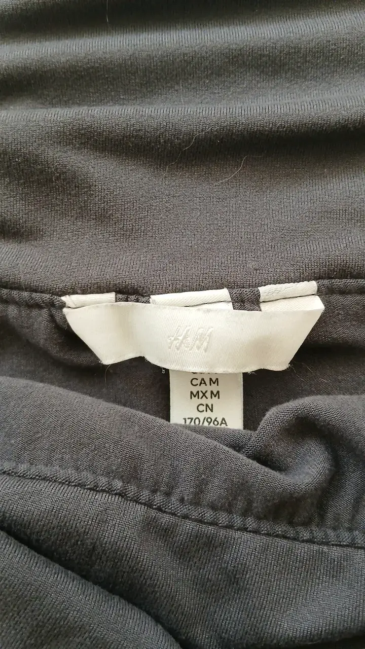 Polera manga larga gris H&M para mujer - 2