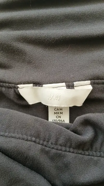 Polera manga larga gris H&M para mujer - miniatura 2