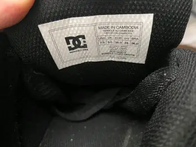 Zapatillas negras DC Shoes para mujer - miniatura 4