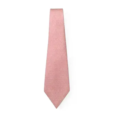 Corbata Silk Pink Gancini 100% Seda Rosa - miniatura 1