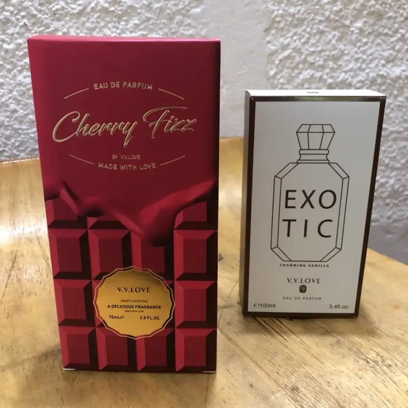 Perfumes V.V. Love Cherry Fizz y Exotic