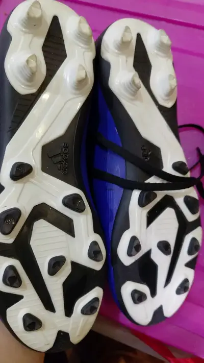 Zapatillas de fútbol Adidas azules para hombre - miniatura 2