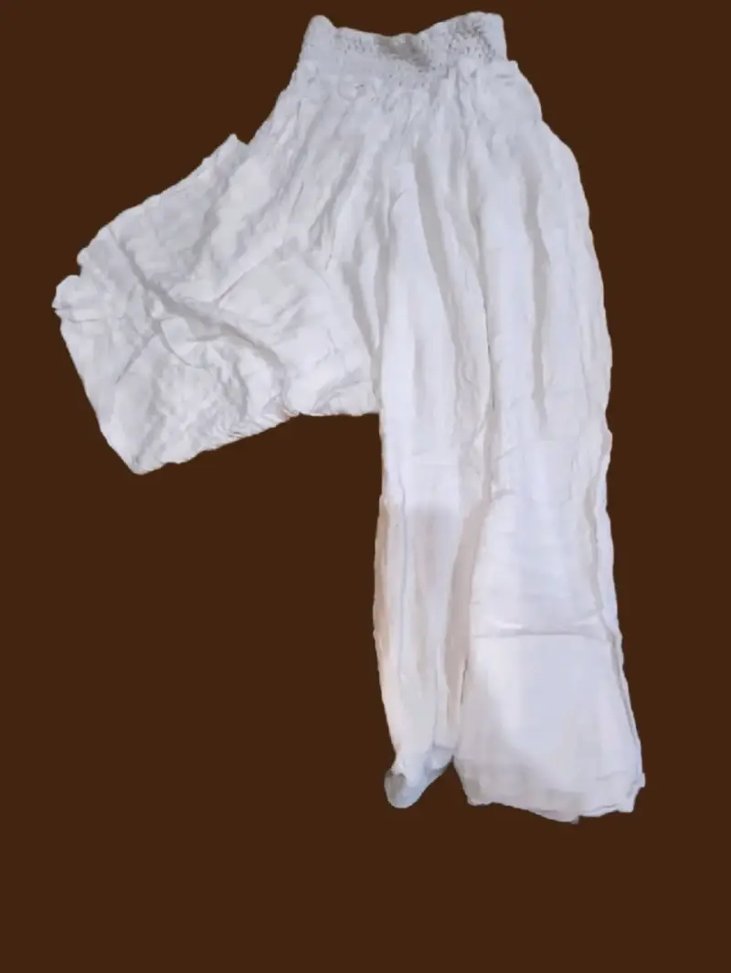 Pantalones holgados de algodón para mujer - 1