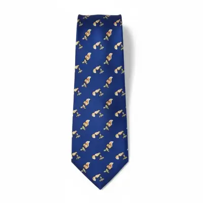 Corbata azul con diseño de ardillas - miniatura 1