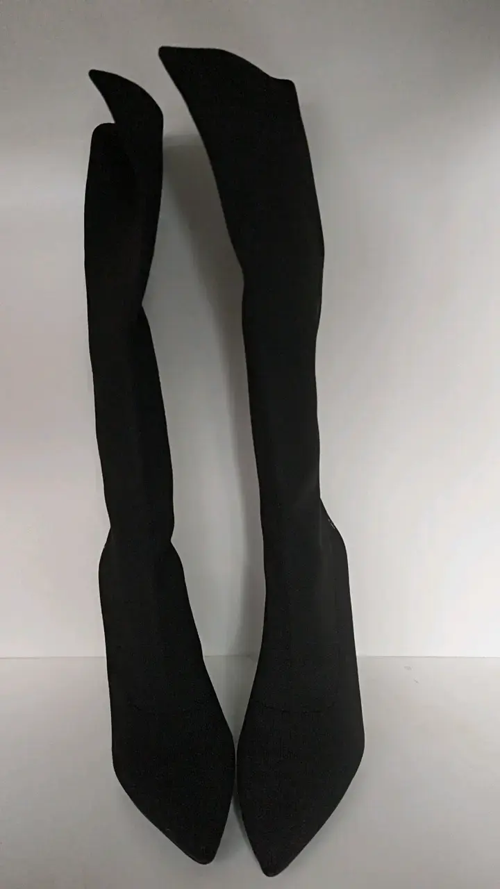 Botas Negras Altas de Tacón para Mujer - 4