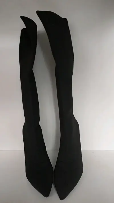 Botas Negras Altas de Tacón para Mujer - miniatura 4