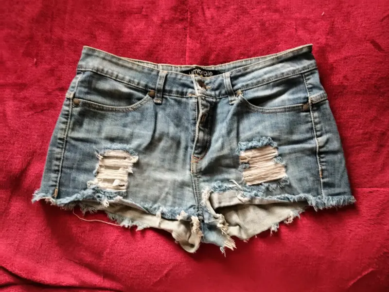 Shorts de mezclilla desgastados Umbrale - 2