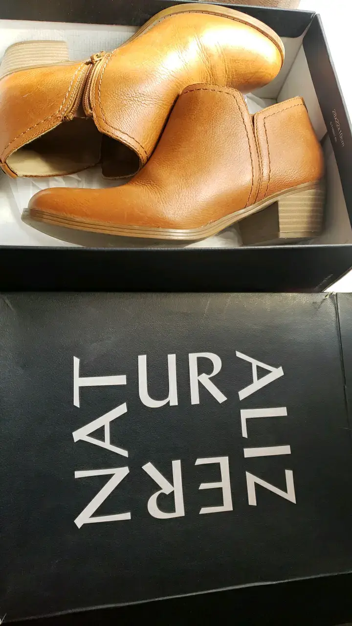 Botines de cuero marrón Naturalizer - 1