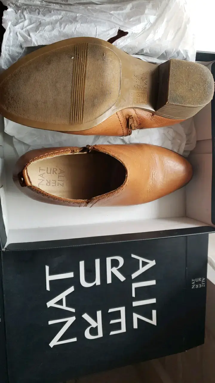 Botines de cuero marrón Naturalizer - 3