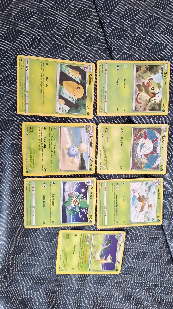 Lote de Cartas Pokémon planta 2 - 3