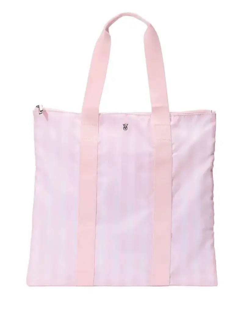 Bolso de playa Victoria's Secret rayado rosado - 3