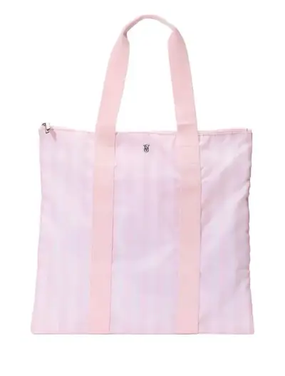 Bolso de playa Victoria's Secret rayado rosado - miniatura 3