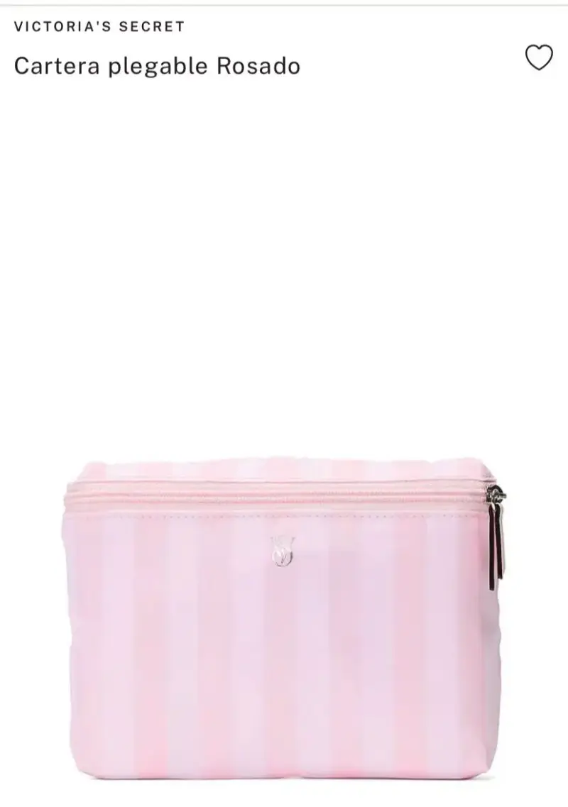 Bolso de playa Victoria's Secret rayado rosado - 4