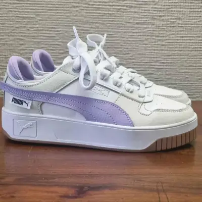 Zapatillas deportivas blancas y lilas Puma - miniatura 2
