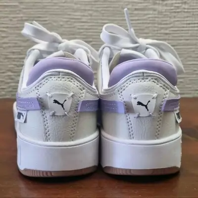 Zapatillas deportivas blancas y lilas Puma - miniatura 3