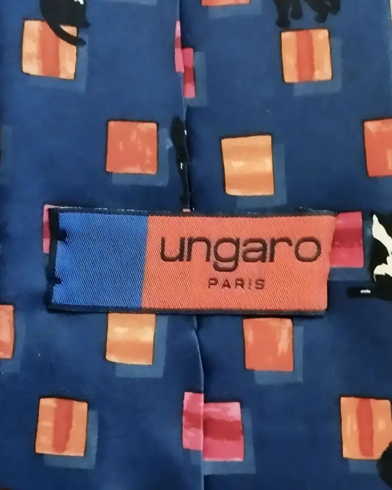 Corbata Ungaro Kittens Paris Francia 100% Seda - 2