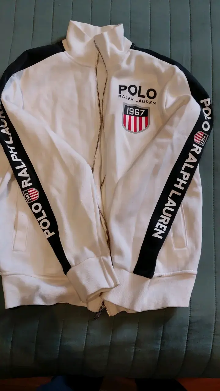 Chaqueta Polo Ralph Lauren blanca con logo - 4
