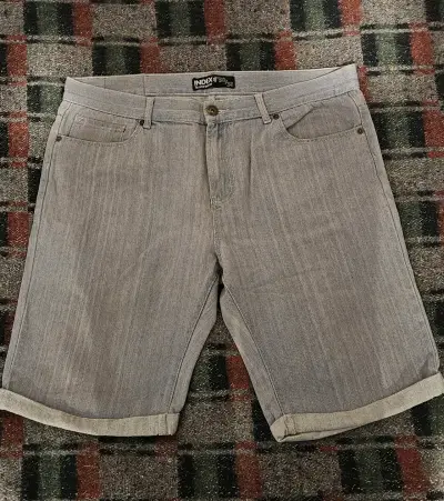 Bermudas de mezclilla grises Index para hombre - miniatura 1